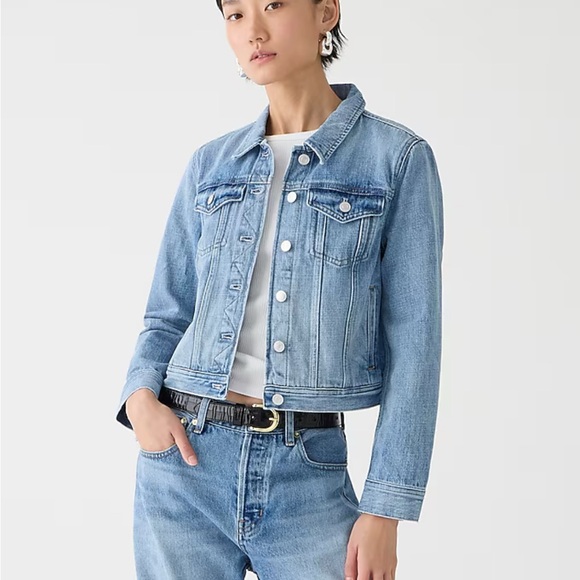 J. Crew Classic Denim Jacket Small Item BY012 - Picture 1 of 4